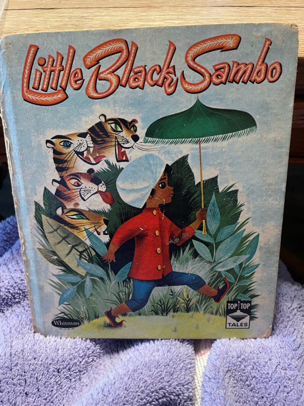 Little Black Sambo Classic Kids Storybook - Red Jacket, Green Umbrella